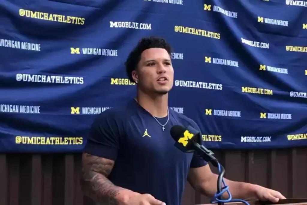 Blake Corum was named one of Michigan's six team captains for the 2023 season.