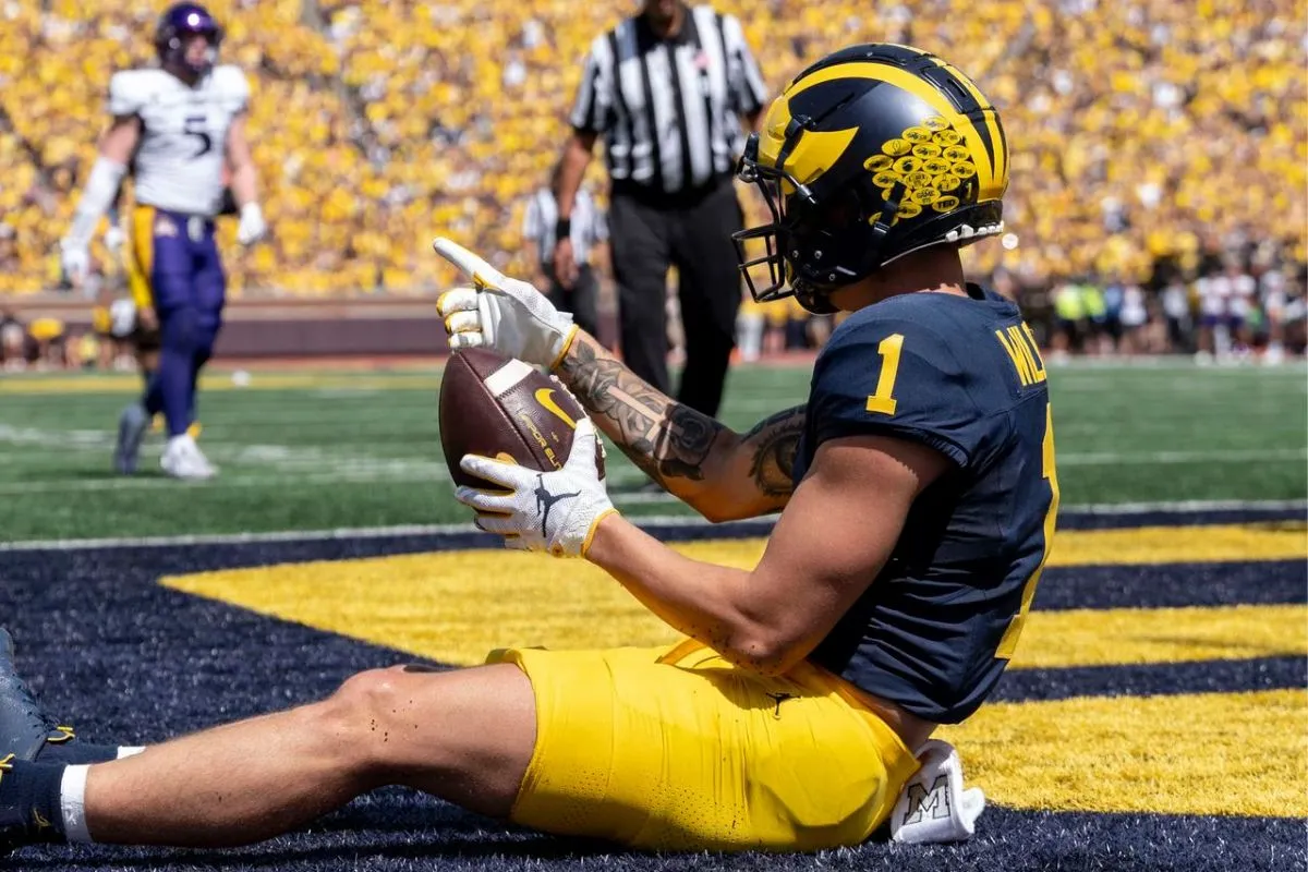 Michigan football WR Roman Wilson switches to No. 1 jersey