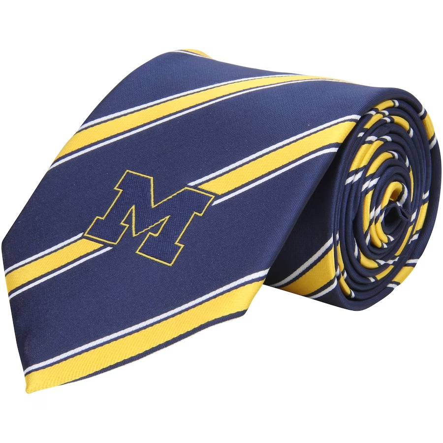 Michigan Wolverines Woven Poly Tie