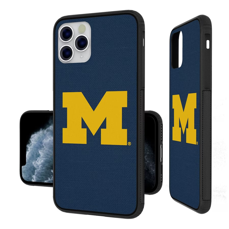 Michigan Wolverines iPhone Solid Design Bump Case