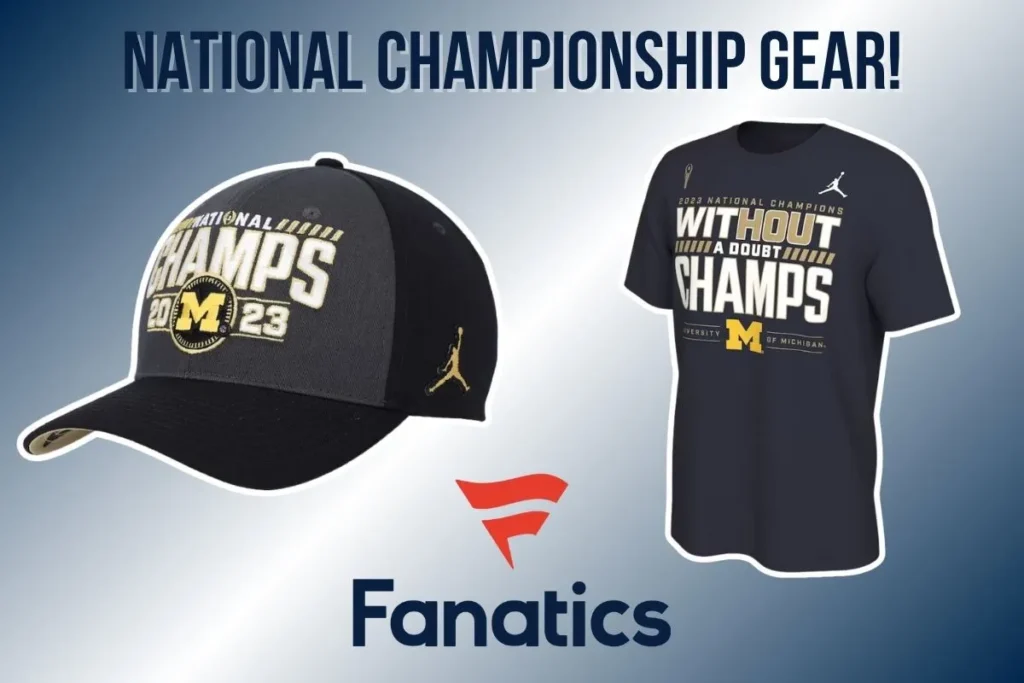 Michigan National Championship gear on Fanatics.