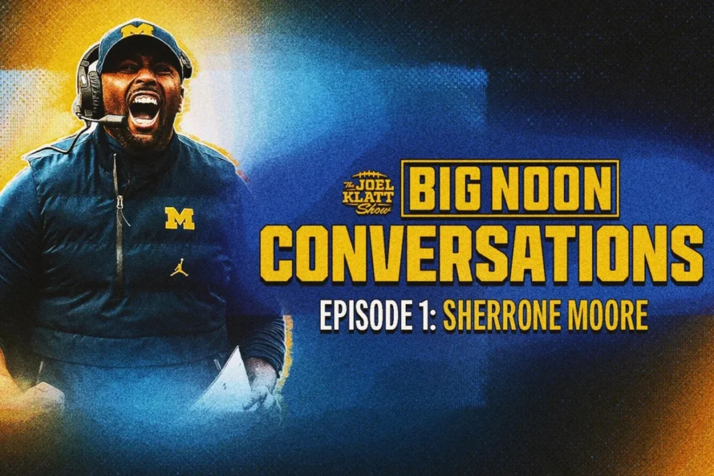 Sherrone Moore opens up to Joel Klatt on Big Noon Conversations.