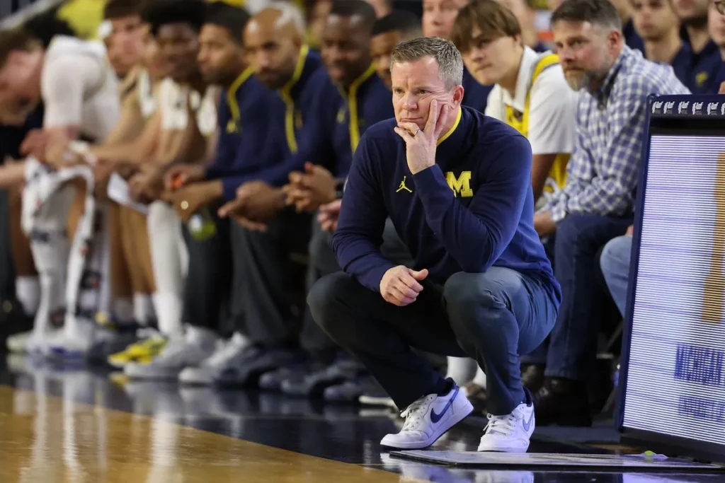 Michigan basketball coach Dusty May is off to a fast start in year 1. Photo: Getty